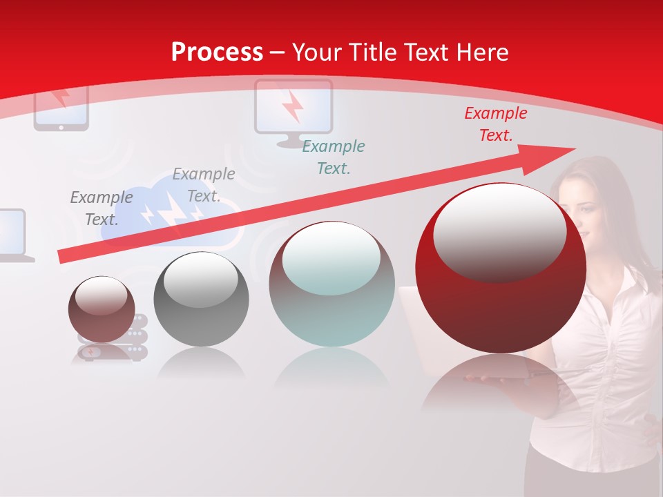 Woman Symbol Gadget PowerPoint Template