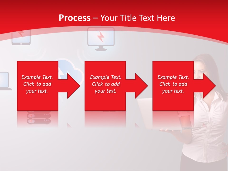 Woman Symbol Gadget PowerPoint Template