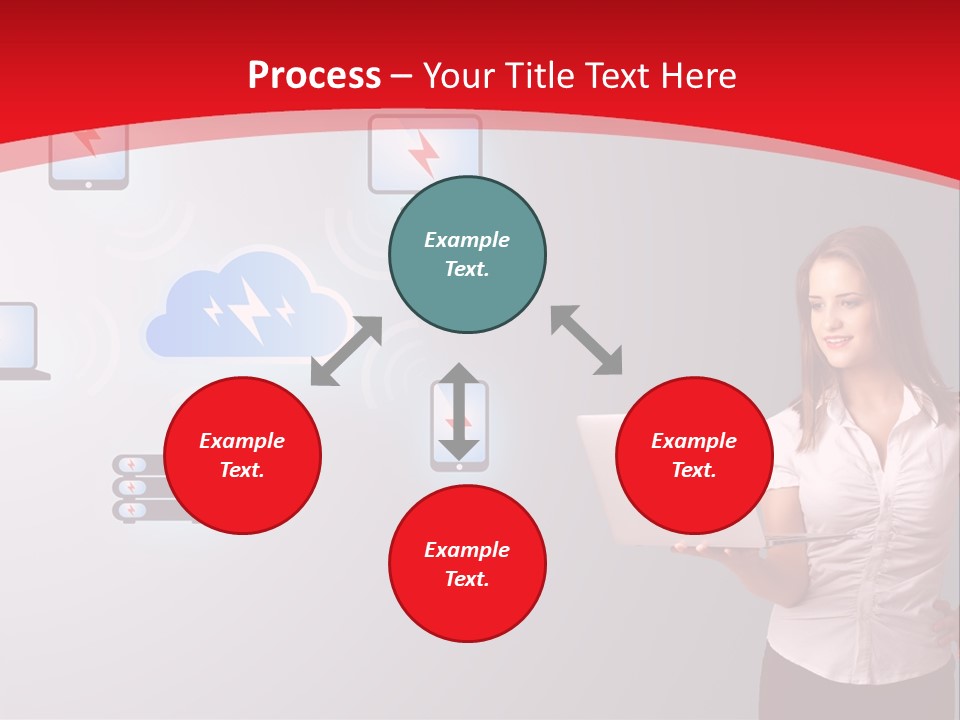 Woman Symbol Gadget PowerPoint Template