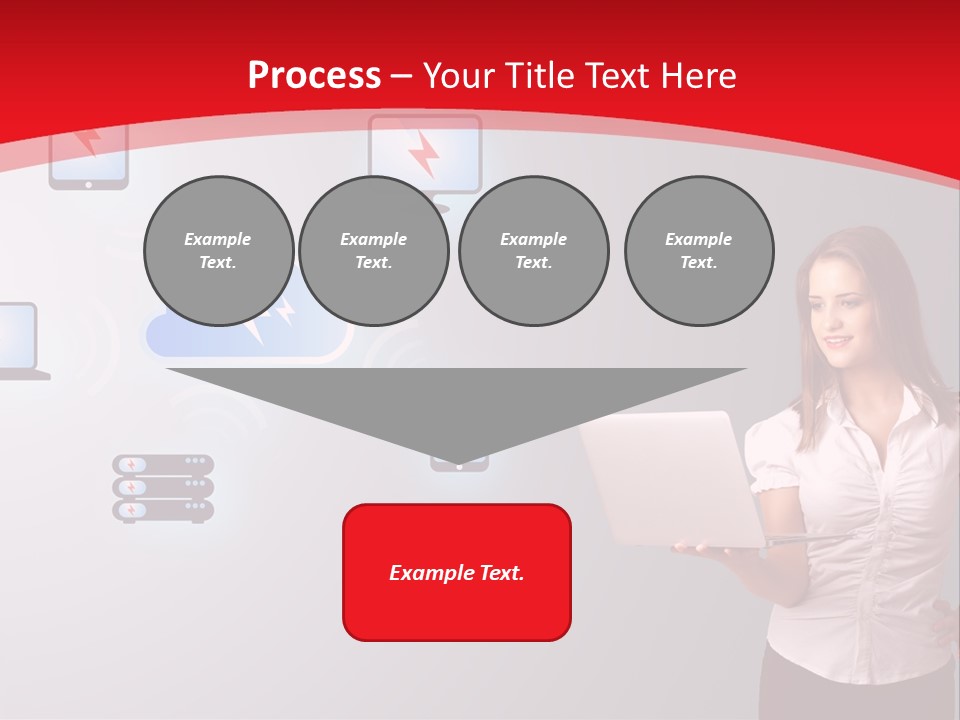 Woman Symbol Gadget PowerPoint Template