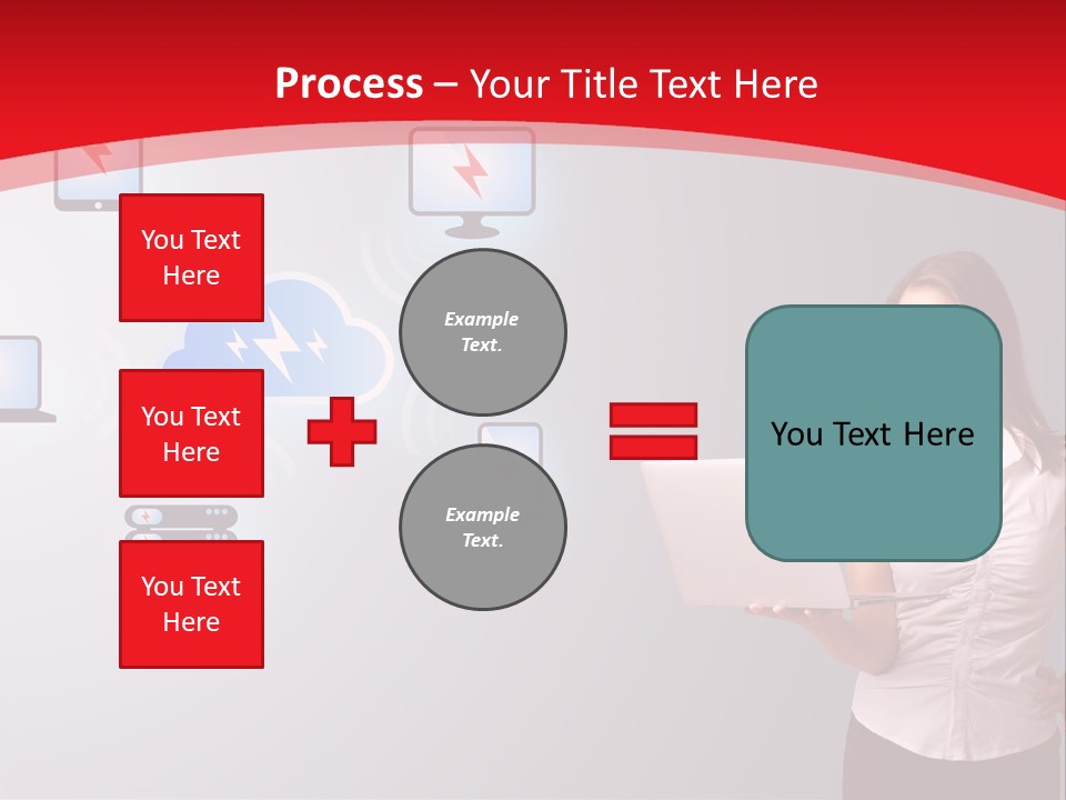 Woman Symbol Gadget PowerPoint Template