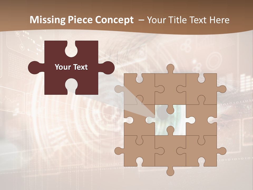 Concept Display Binary PowerPoint Template