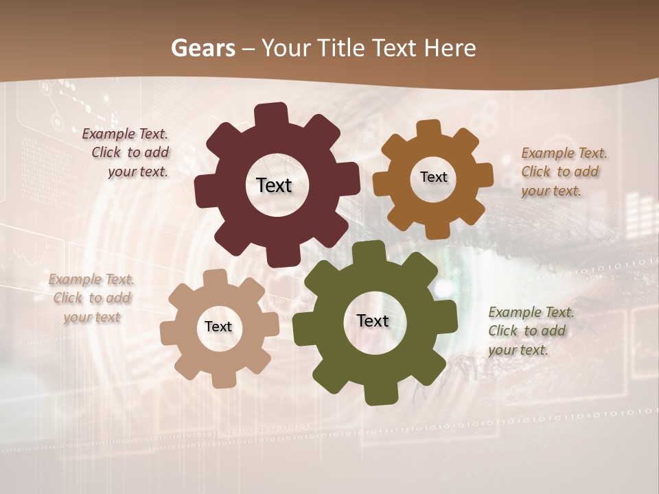 Concept Display Binary PowerPoint Template