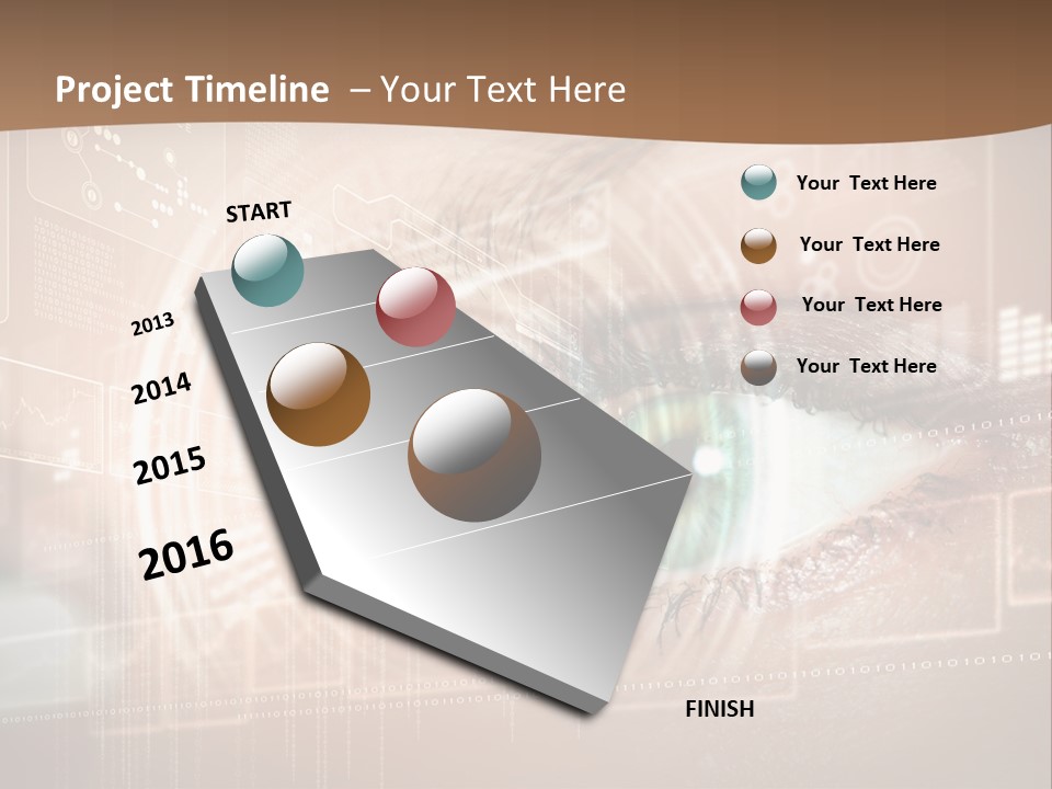 Concept Display Binary PowerPoint Template