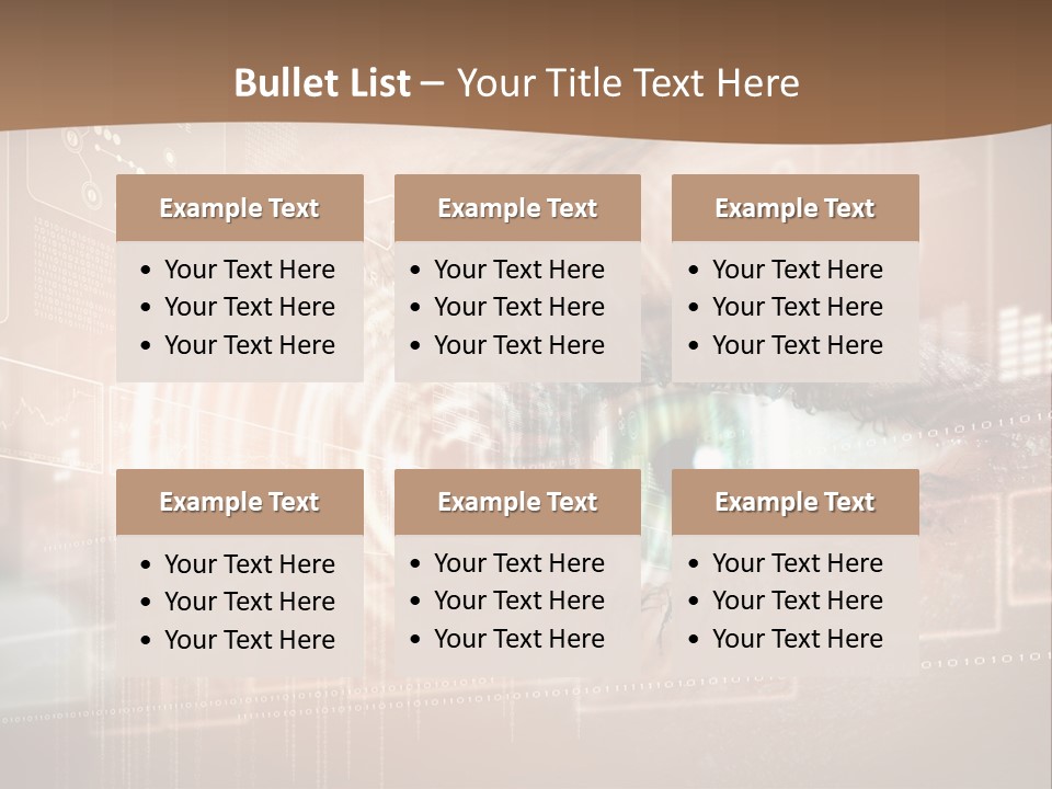 Concept Display Binary PowerPoint Template