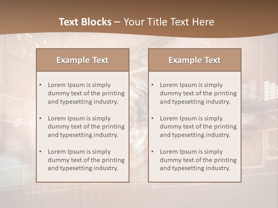 Concept Display Binary PowerPoint Template