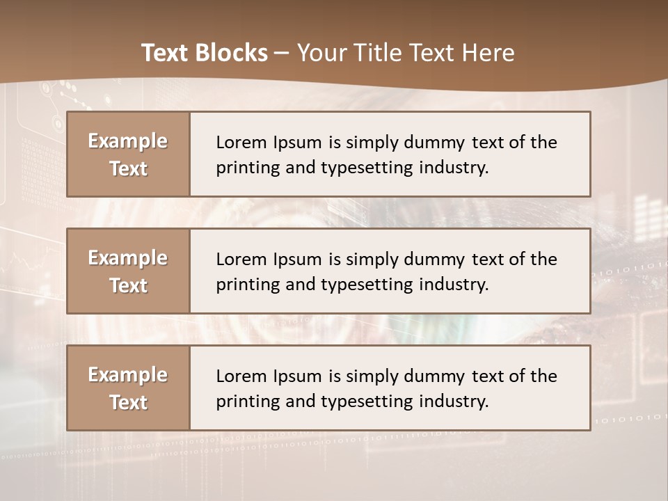Concept Display Binary PowerPoint Template