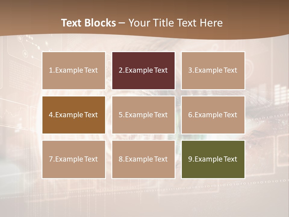 Concept Display Binary PowerPoint Template