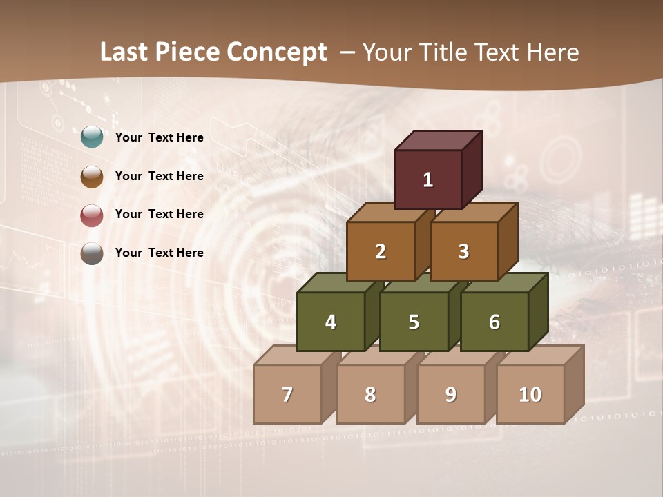 Concept Display Binary PowerPoint Template