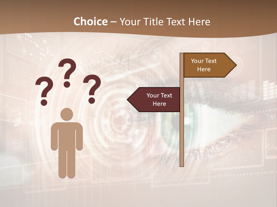 Concept Display Binary PowerPoint Template