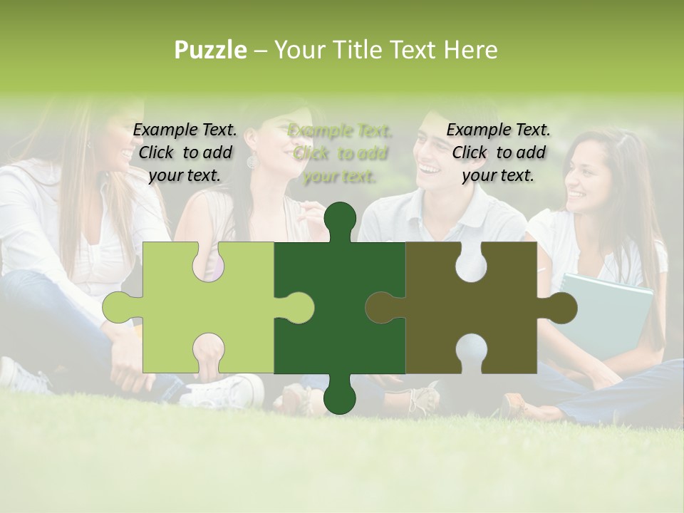 Girls Students Females PowerPoint Template