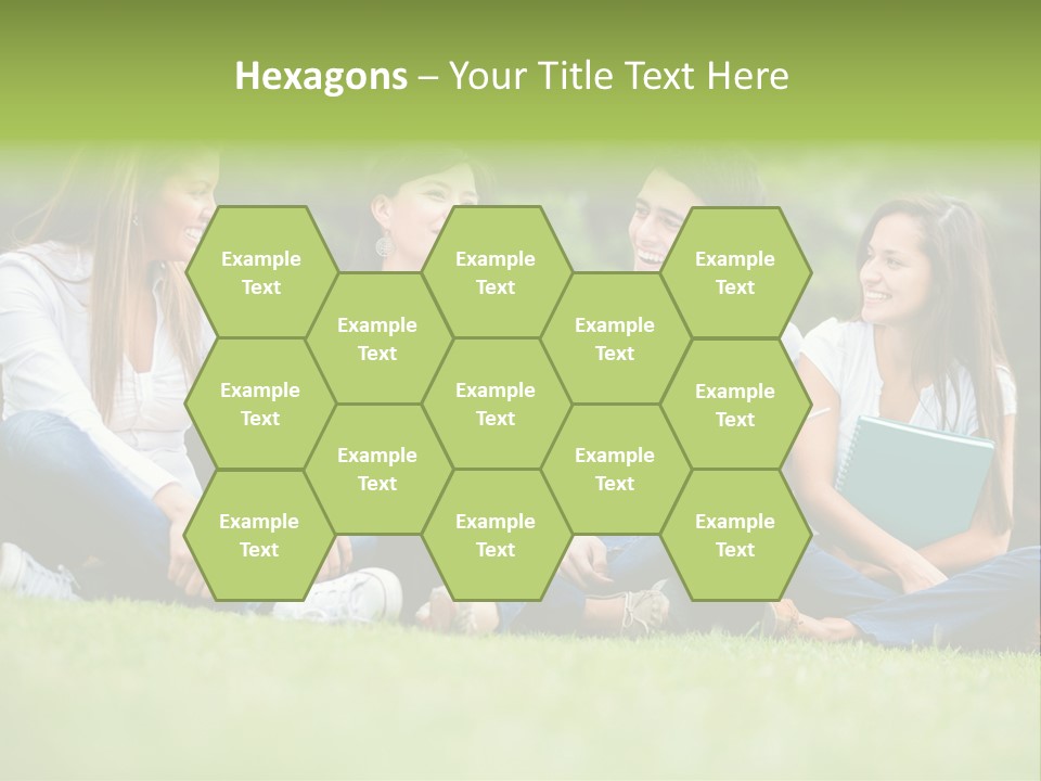 Girls Students Females PowerPoint Template