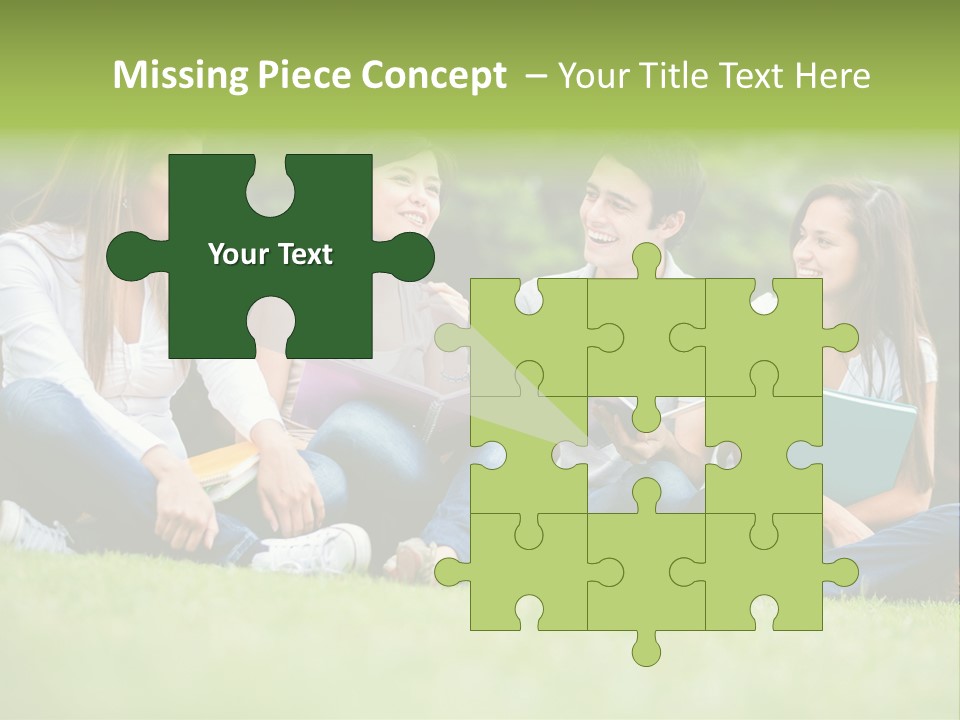 Girls Students Females PowerPoint Template