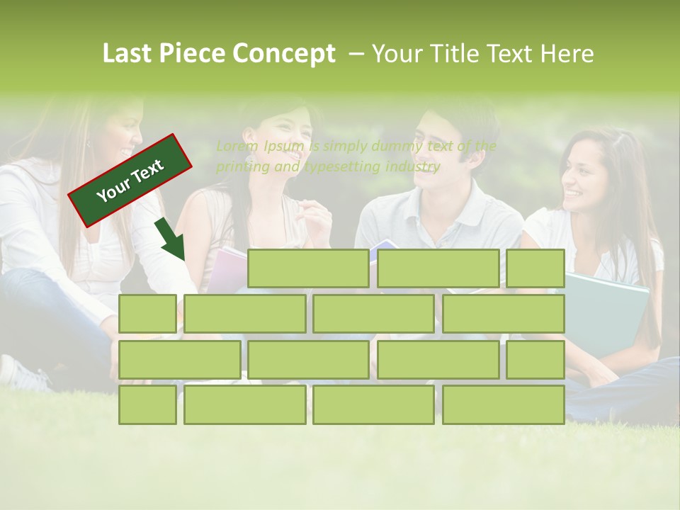Girls Students Females PowerPoint Template
