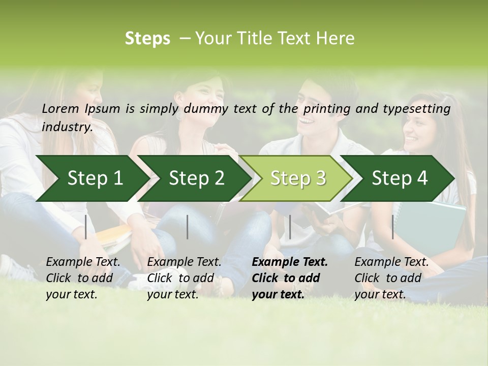 Girls Students Females PowerPoint Template