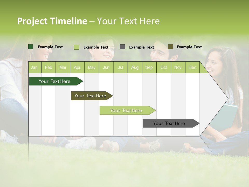 Girls Students Females PowerPoint Template