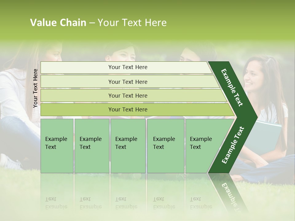 Girls Students Females PowerPoint Template