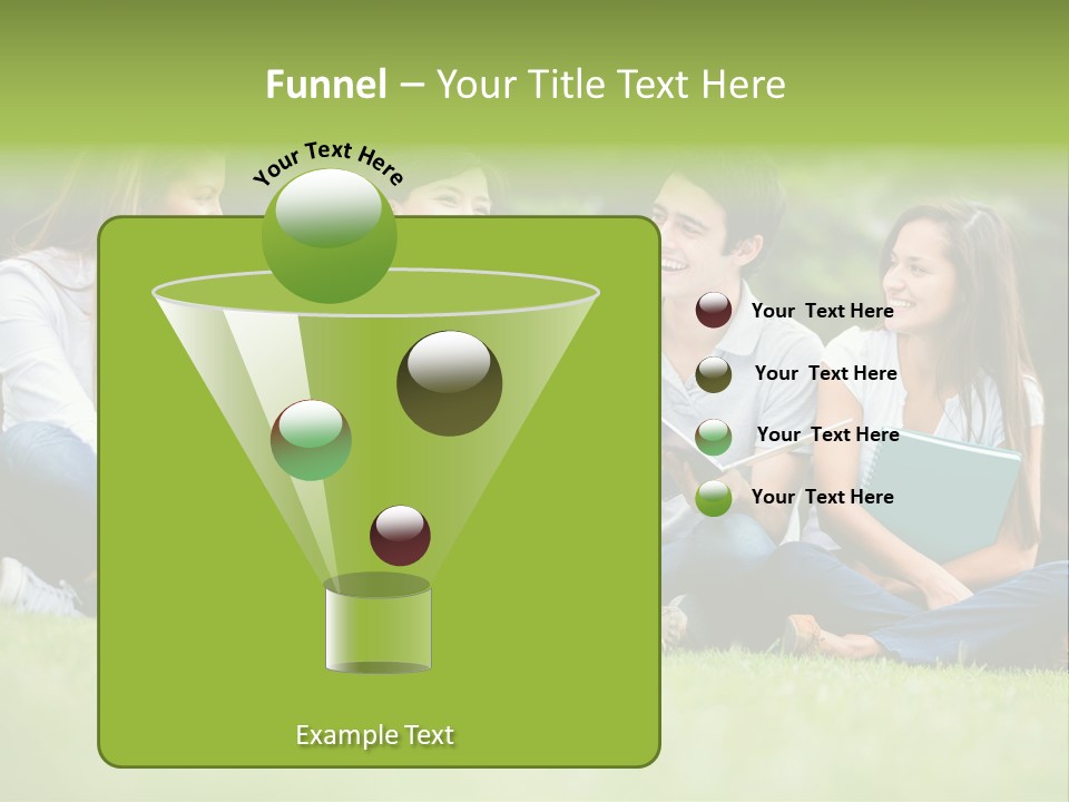 Girls Students Females PowerPoint Template