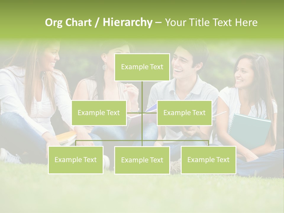 Girls Students Females PowerPoint Template