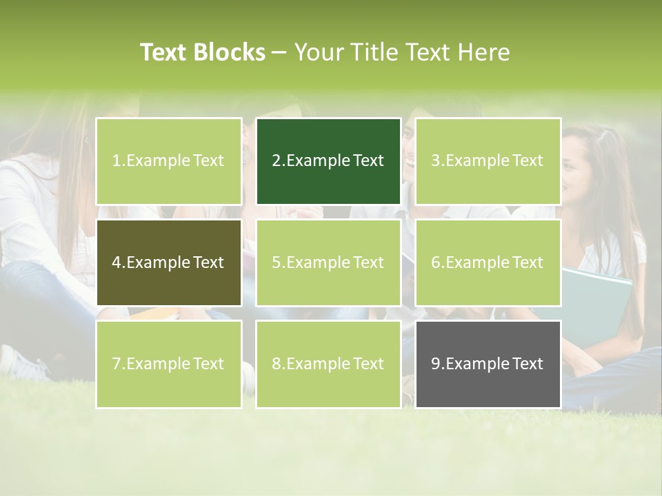 Girls Students Females PowerPoint Template