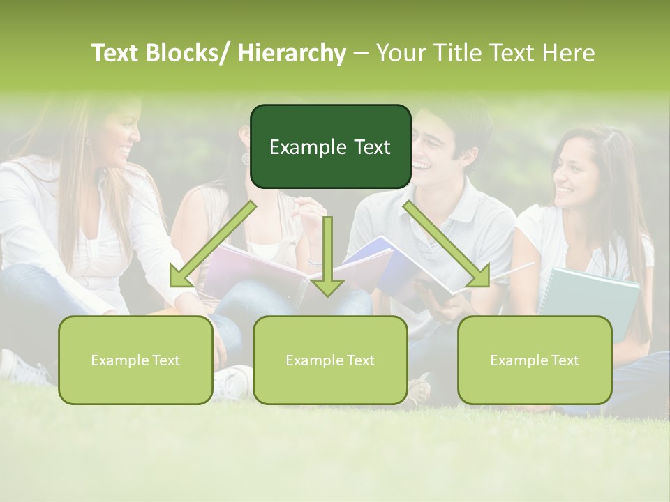 Girls Students Females PowerPoint Template