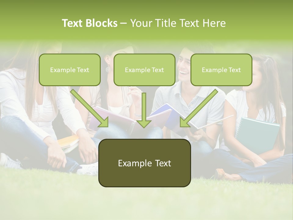 Girls Students Females PowerPoint Template