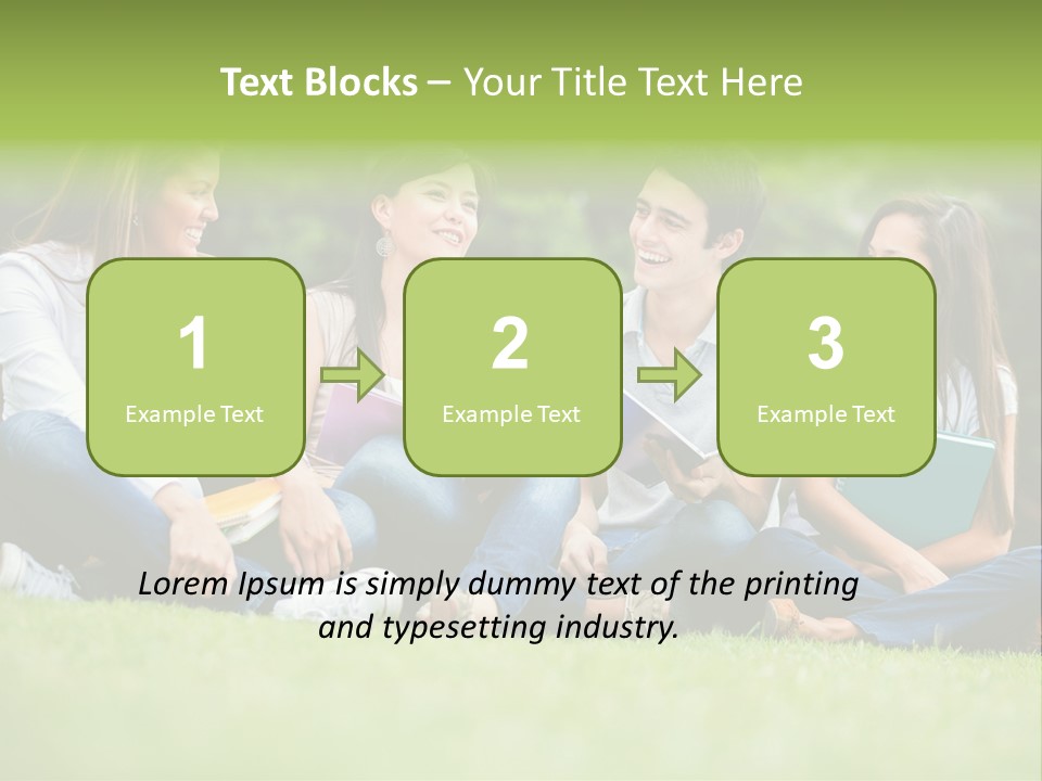 Girls Students Females PowerPoint Template