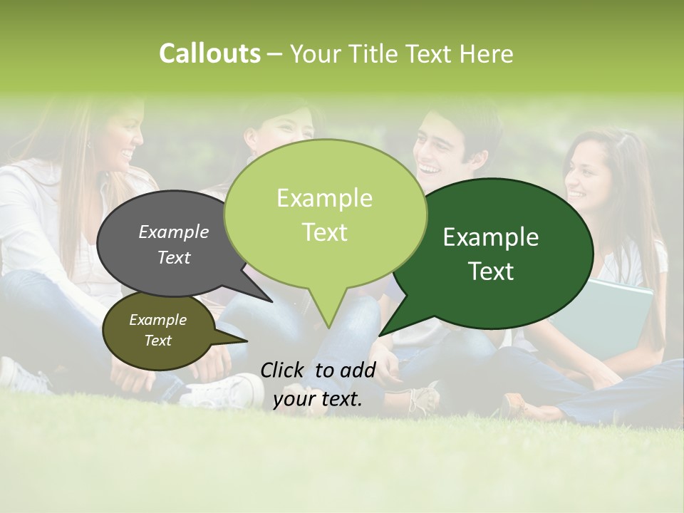 Girls Students Females PowerPoint Template