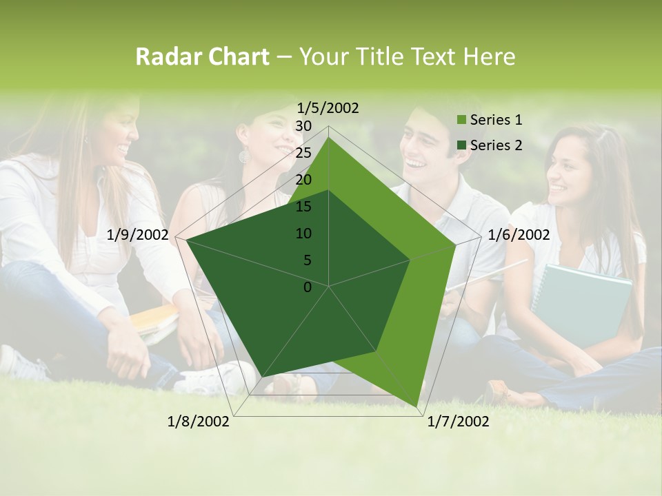 Girls Students Females PowerPoint Template