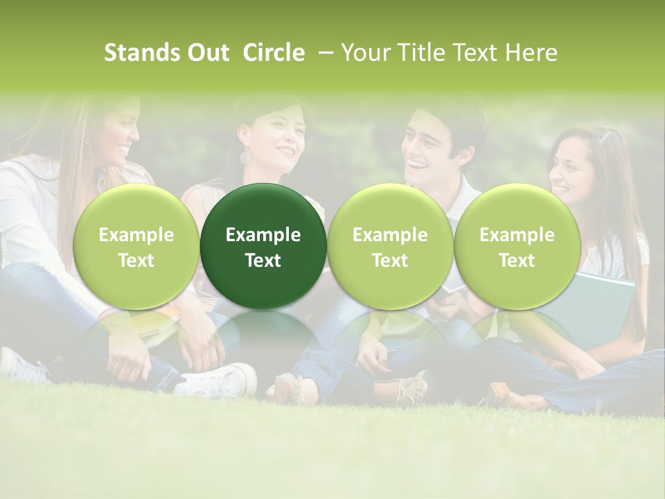 Girls Students Females PowerPoint Template