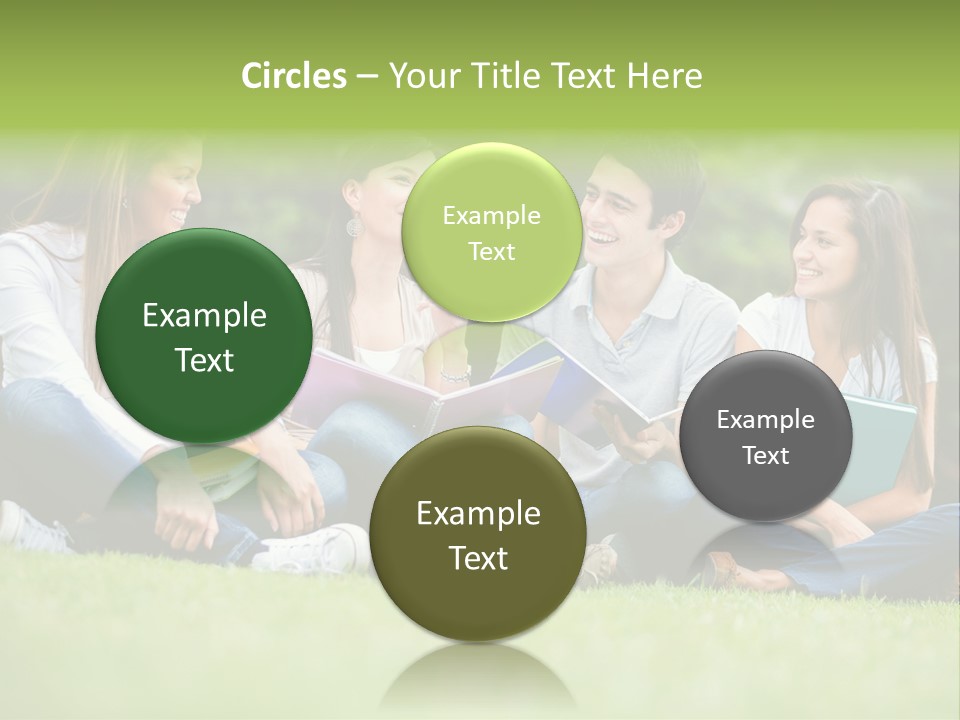 Girls Students Females PowerPoint Template