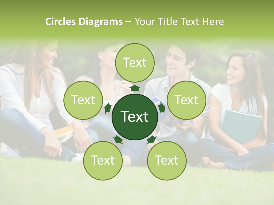 Girls Students Females PowerPoint Template