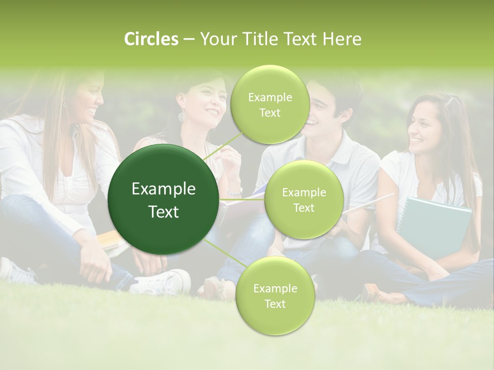 Girls Students Females PowerPoint Template