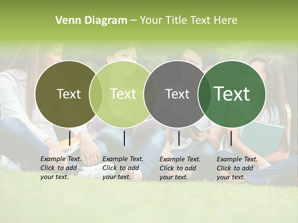 Girls Students Females PowerPoint Template