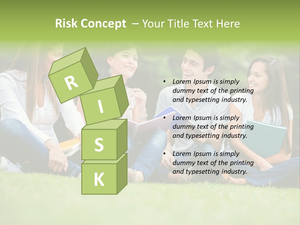 Girls Students Females PowerPoint Template