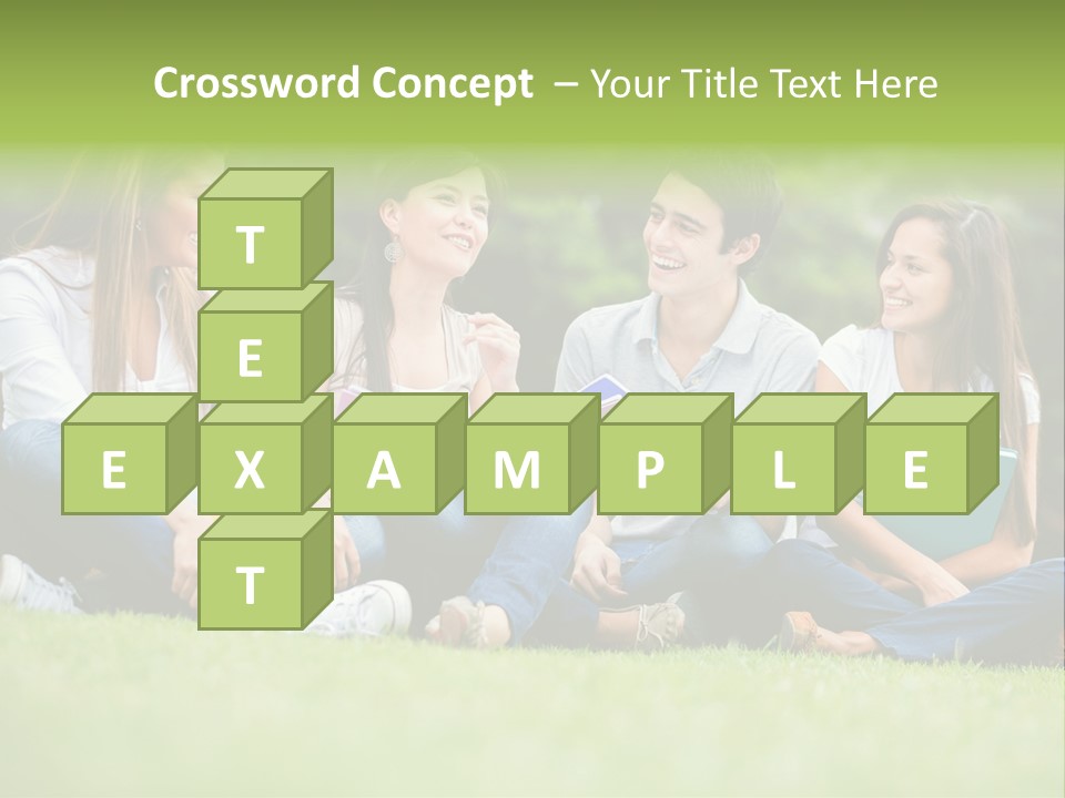 Girls Students Females PowerPoint Template