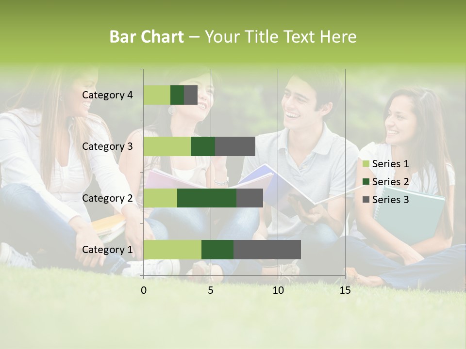 Girls Students Females PowerPoint Template