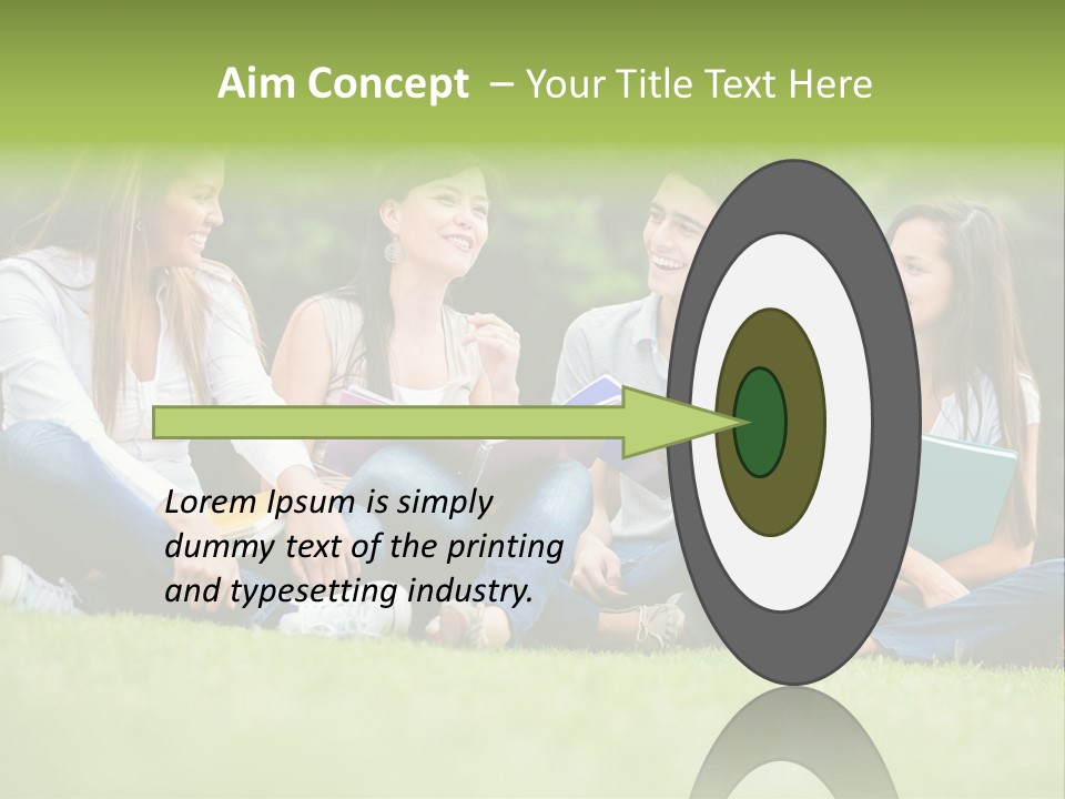 Girls Students Females PowerPoint Template