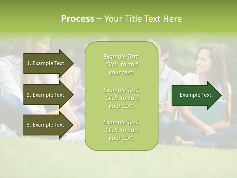 Girls Students Females PowerPoint Template