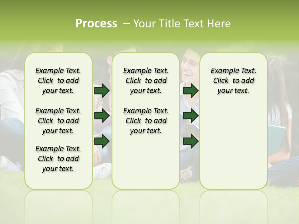 Girls Students Females PowerPoint Template