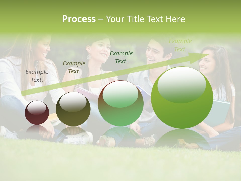 Girls Students Females PowerPoint Template