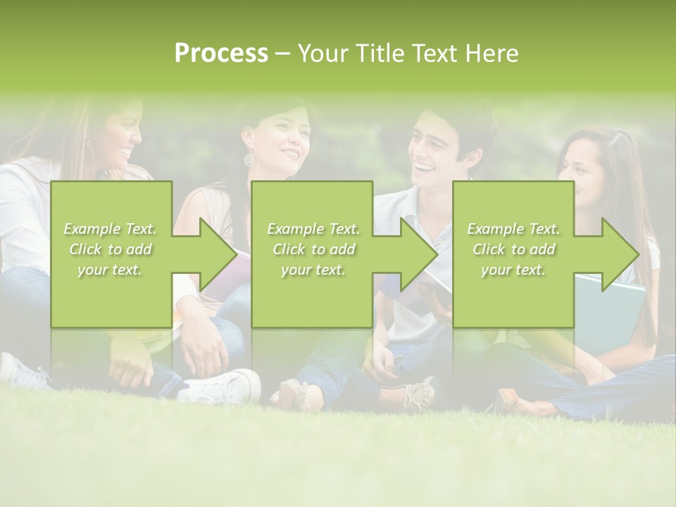 Girls Students Females PowerPoint Template