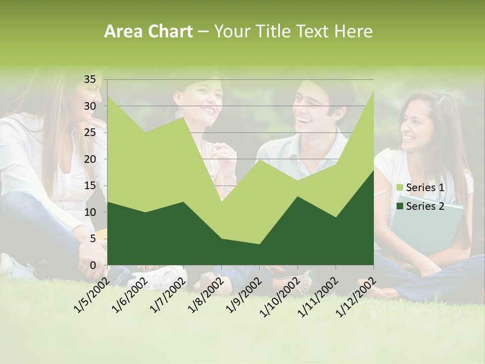 Girls Students Females PowerPoint Template