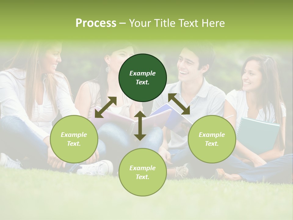 Girls Students Females PowerPoint Template