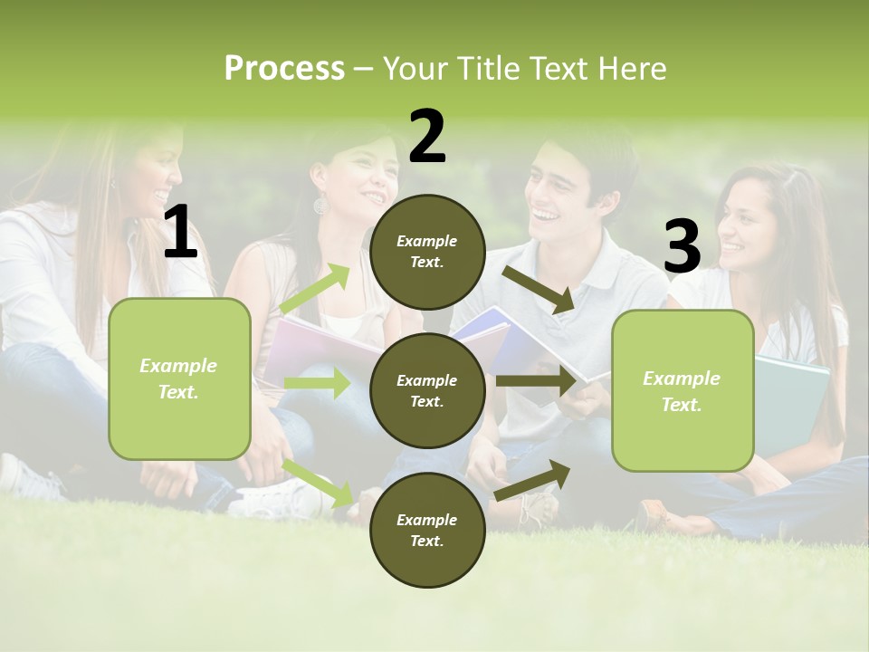 Girls Students Females PowerPoint Template