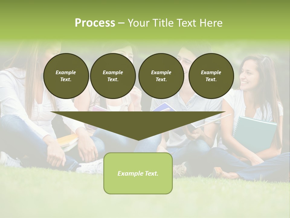 Girls Students Females PowerPoint Template