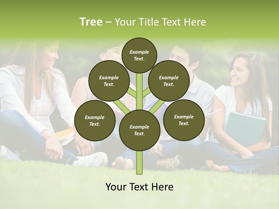 Girls Students Females PowerPoint Template