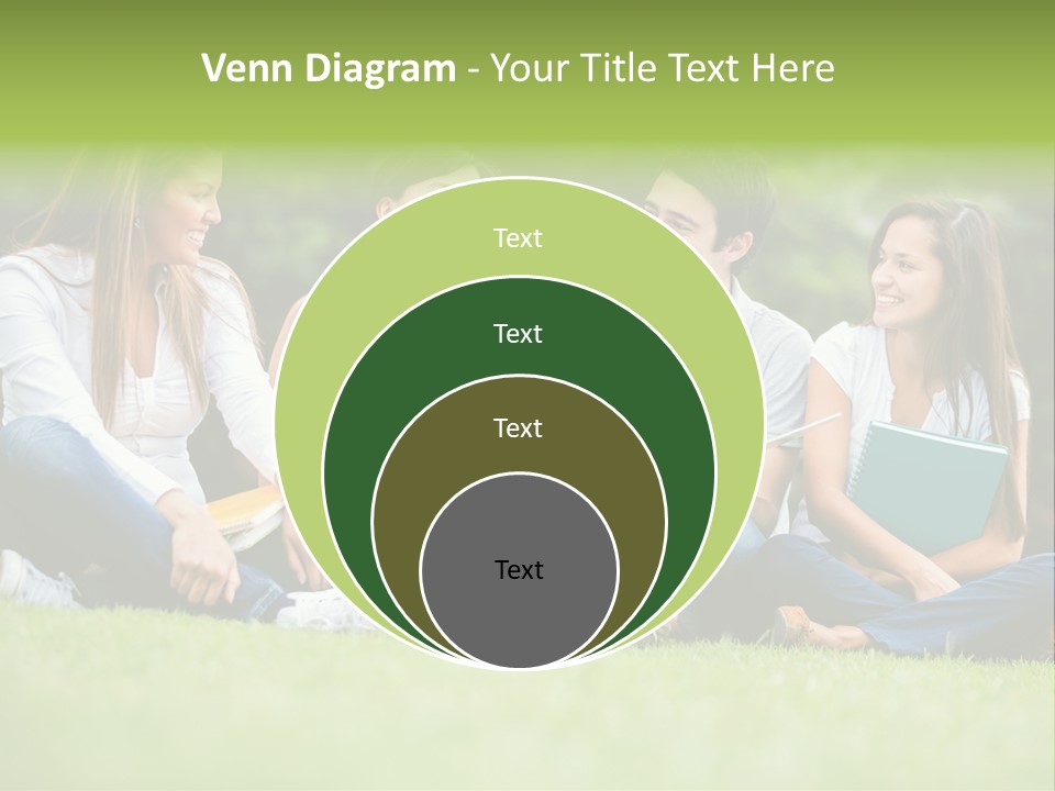 Girls Students Females PowerPoint Template