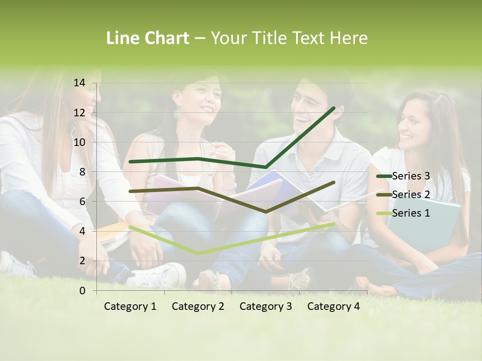 Girls Students Females PowerPoint Template
