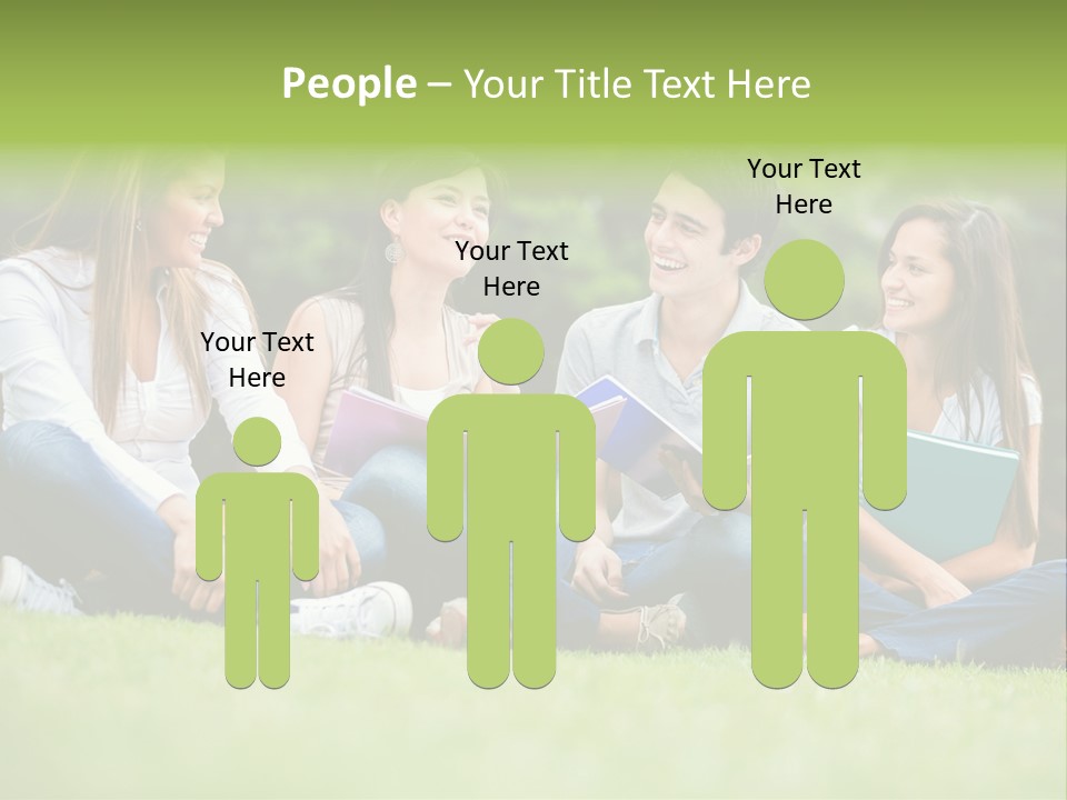 Girls Students Females PowerPoint Template